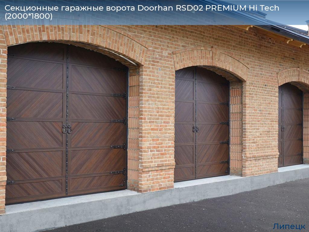 Секционные гаражные ворота Doorhan RSD02 PREMIUM Hi Tech (2000*1800), lipetsk.doorhan.ru