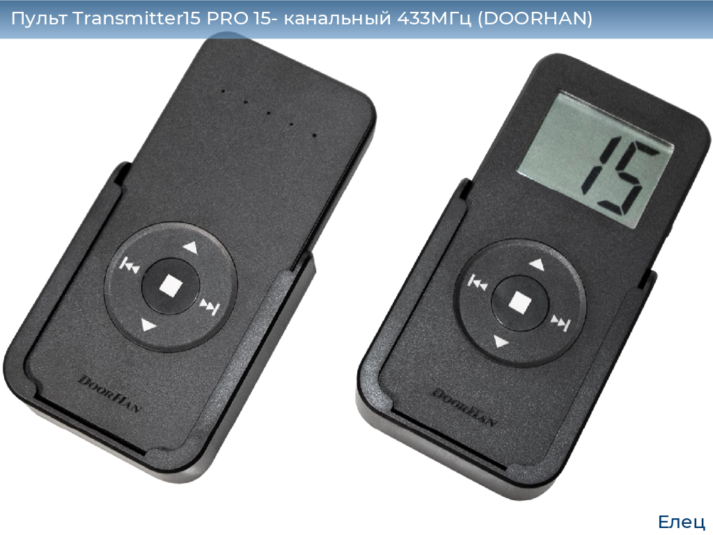 Пульт Transmitter15 PRO 15- канальный 433МГц (DOORHAN), elets.doorhan.ru